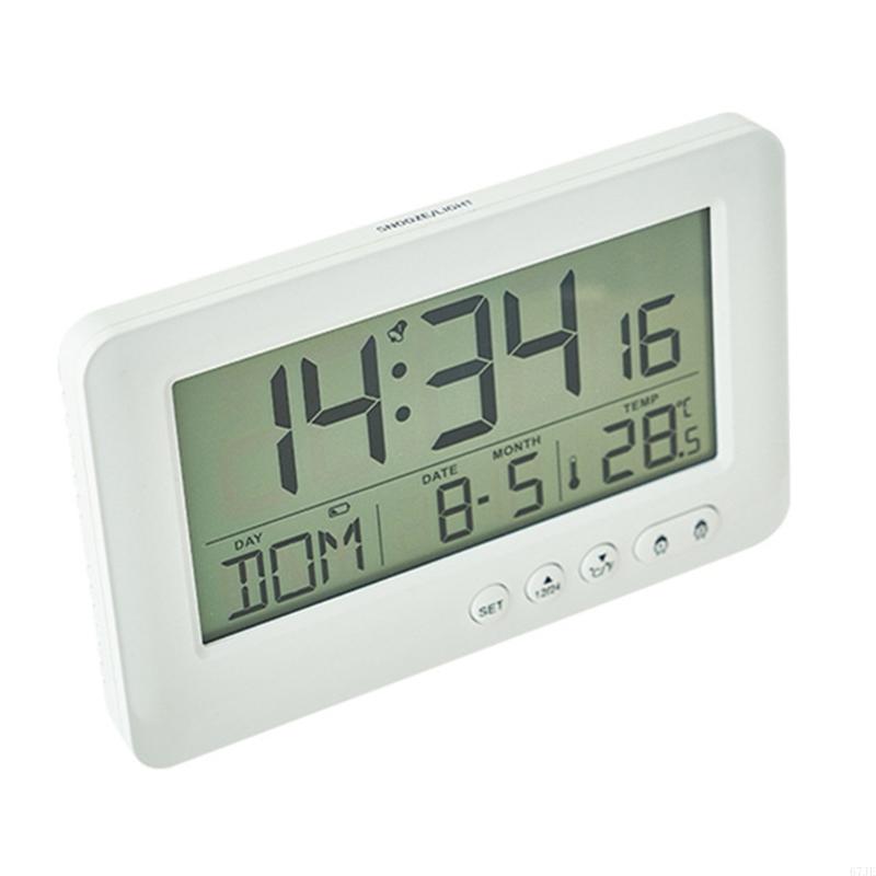 

Цифровой будильник, настольные часы, стильный ЖК-цифровой будильник с дисплеем температуры, идеально подходит для спальни, гостиной