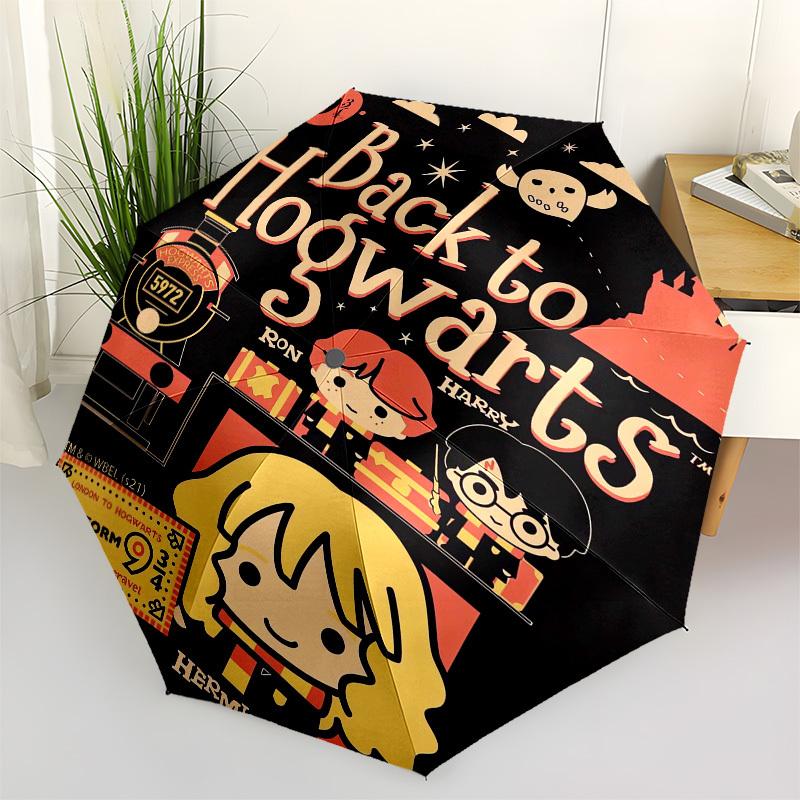 

1pc Back to Hogwarts Platform 9 3/4 Umbrella with Plastic Handle,Suitable for All Seasons Travel Outdoor Multi-functional UmbrellaDCS107