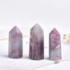 Beautifully Authentic Pink Tourmaline Tower Quartz Crystal Point Wand For Reiki Healing