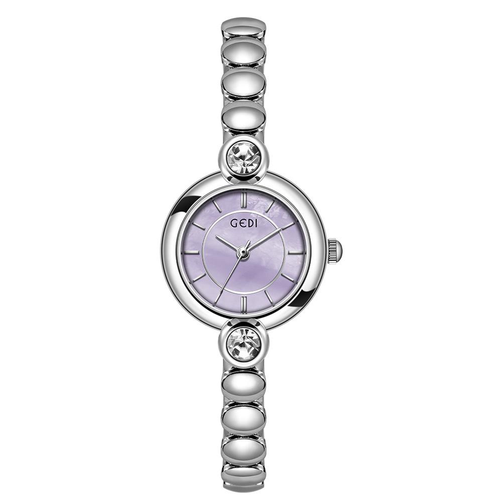Gedi Luxury Mother-Daughter Mother-of-Pearl Quartz Watch with Alloy Bracelet – Waterproof and Exquisite Design