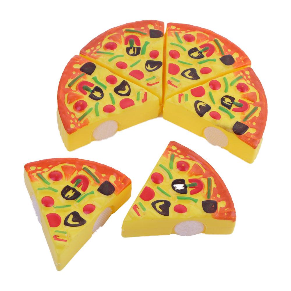 6 Pièces Petite Pizza Jouet Enfant Cuisine Simulation Fête Pizza Fast Food Jouet Alimentaire Pour Enfants