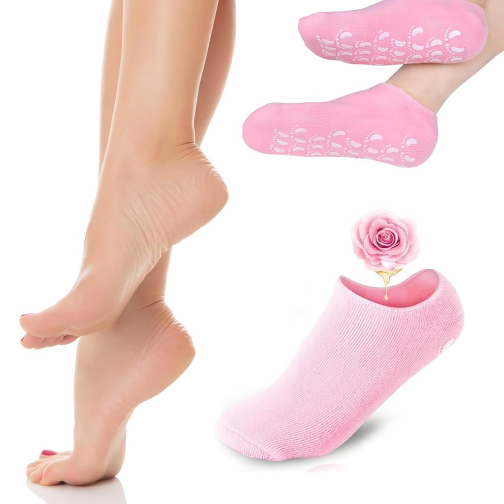 UNIDSC Moisturizing Silicone Gel Socks for Dry Feet Repair Deep Hydration for Cracked Skin Ultimate Foot Care Treatment for Soft & Revives Feet Over