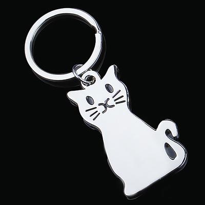 Kreative Cartoon Katze Hund Metall Schlüsselanhänger Niedlichen Tier Schlüsselanhänger Charms Tierliebhaber Souvenir Tasche Anhänger Ornamente Zubehör