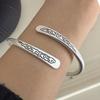 100% Solid 925 Sterling Silver Retro Bracelet for Women Men Vintage Handmade Cloud Pattern Simple Bracelet Birthday Gift