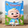 Customiz Name Personality CoComelon - Dance Party Blanket Soft &Warm Sofa Office Bed Travel Lunch Break Blanket, Gift Suitable All Seasons