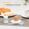 Pack of 10 Plastic Eggs Cups With Base For Serving Breakfast Brunch Kitchen Tool Microwave Safe Eggs Container
