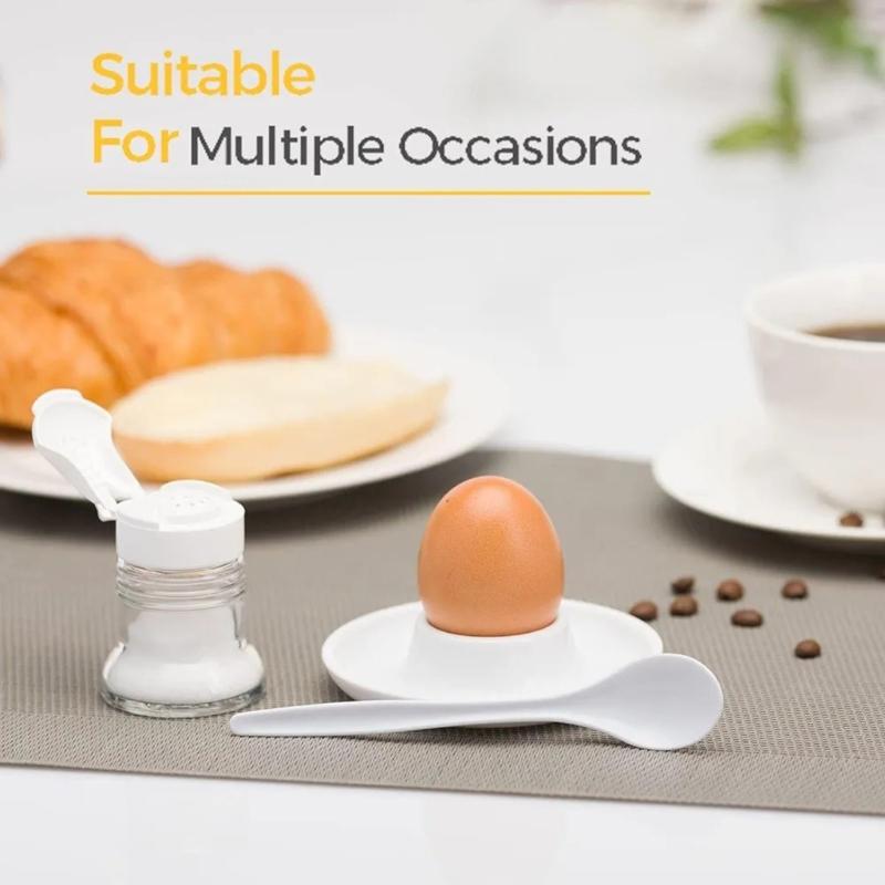 Pack of 10 Plastic Eggs Cups With Base For Serving Breakfast Brunch Kitchen Tool Microwave Safe Eggs Container