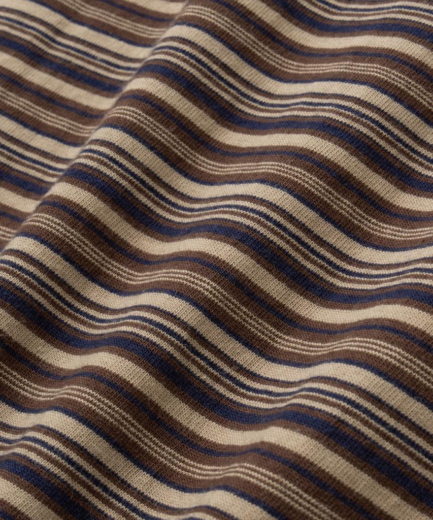 YALE Multi-Stripe T-Shirt_Brown