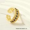 "Chic French Multi-Layer Zircon Ring: Unique Cold-Style Jewelry".