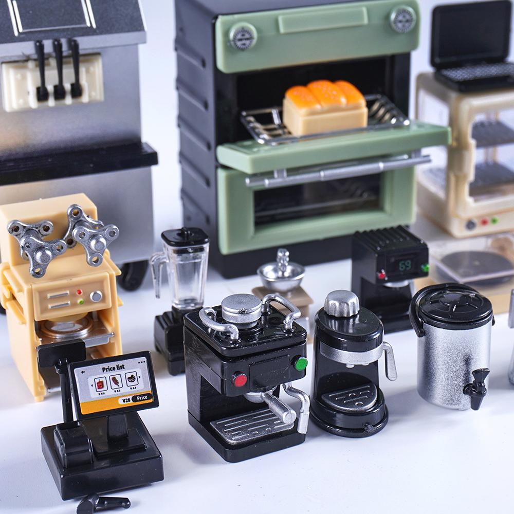 1:Accessori Macchina del Caffè in Miniatura per Casa delle Bambole Scala 1:12 Frullatore Spremiagrumi Modello Elettrodomestico Arredamento per Bambole Giocattolo Mini Cucina