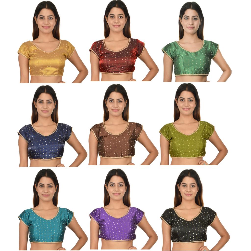 Pakisatni Party Wedding Wear Ethnic Blouse Indian Women's Silk Blend Choli Dress