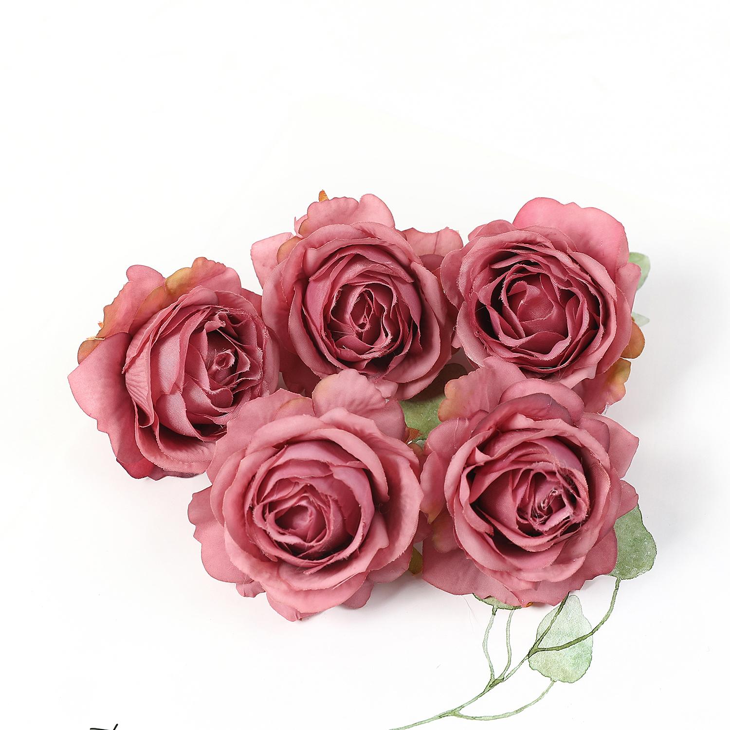 

10Pcs Crochet Artificial Rose Flowers Dining Table Decoration Party Garden DIY Room Decor Wedding Decor Gifts for Mother s Day 5Pcs