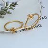 2Pcs Women's Cross Hypoallergenic Earrings, Fashionable And Simple Punk Ins Series, Suitable For Party And Anniversary Wear