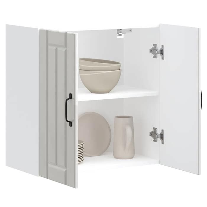 VidaXL Kitchen Wall Cabinet Lucca Glossy White Engineered Wood, Kitchen Wall Unit, Cabinet for Kitchen Wall, 853819