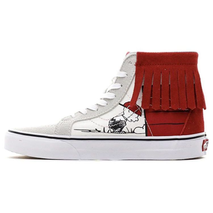 

Кроссовки унисекс Vans Peanuts x Sk8-Hi Moc Dog House Tan Bone Red VN0A344LOQT