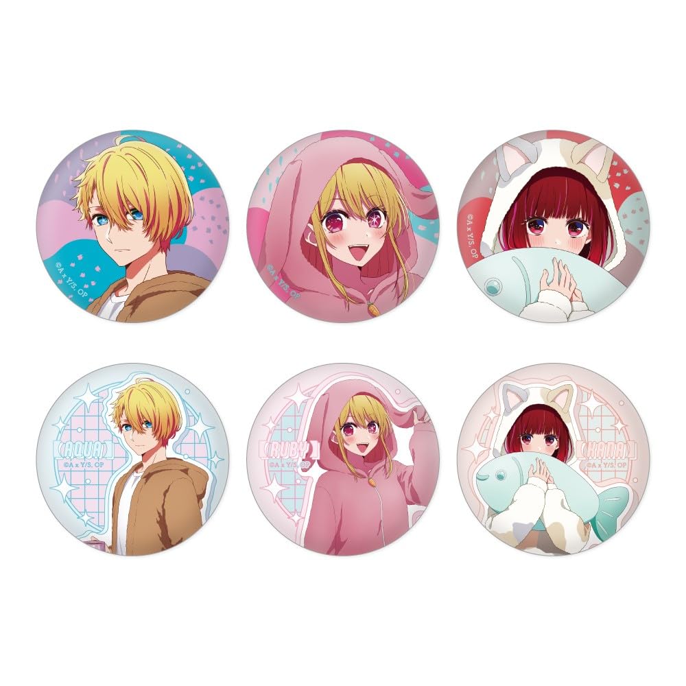 

XEBEC [Oshi no Ko] Can Badge Collection Gum Animal Pajamas Ver. 1BOX Approx. Diameter 56mm Tinplate