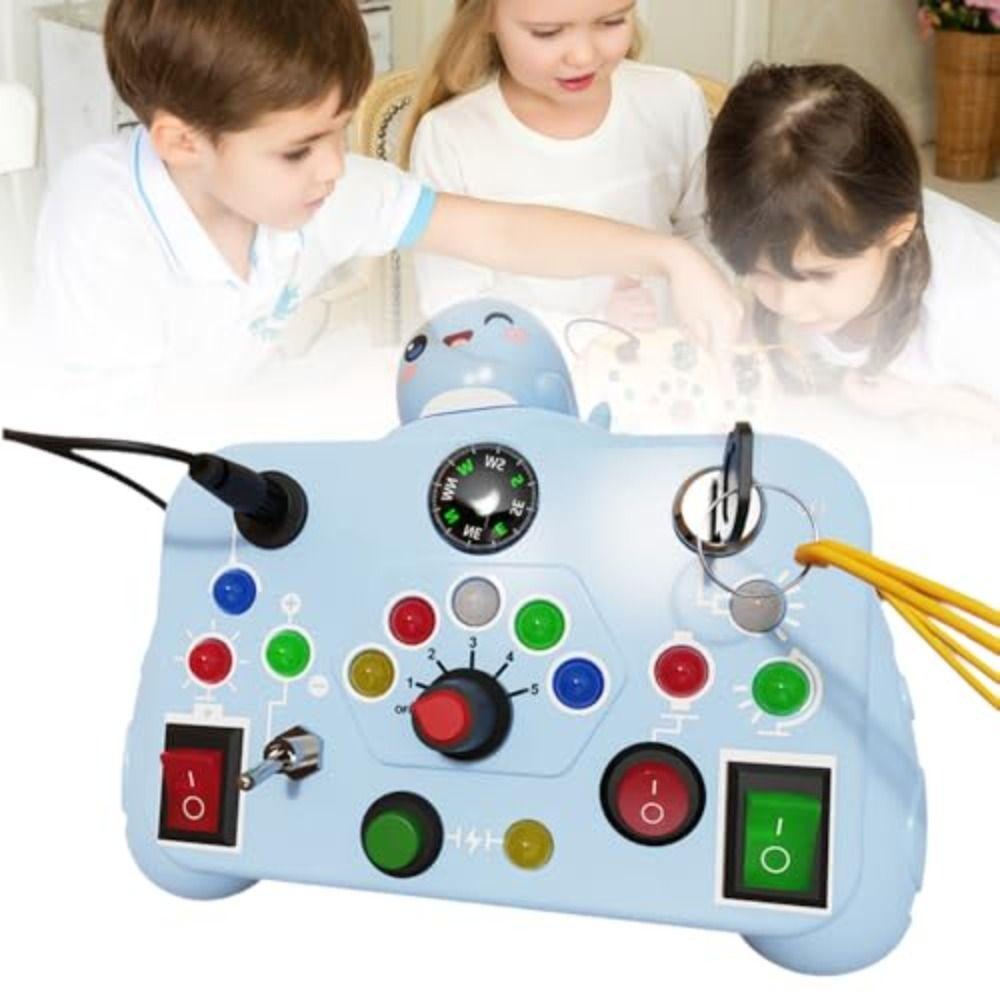 

with LED Light Baby Sensory Board Switch Toy For Kids Preschool Learning жовтий