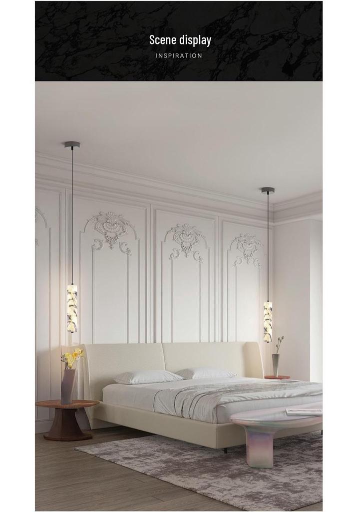 Lux Stone Headboard Ambient Pendant Light for Modern Spaces