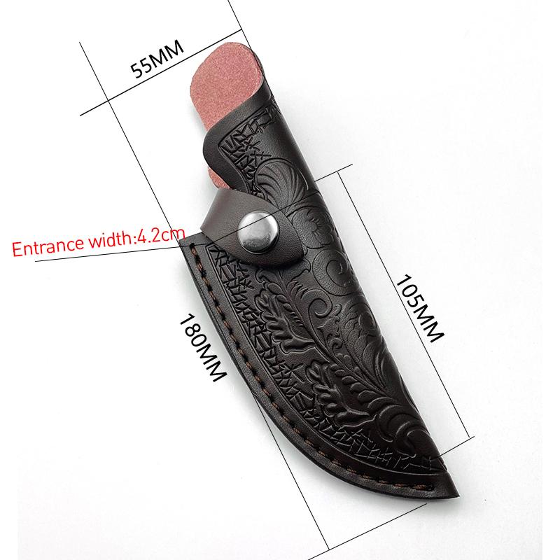 Rindsleder Messerscheide Outdoor Kleines Gerades Messer Set Gürtelschlaufe Jagd Multi Holster Tragescheide Camping Ledermesser Scheide