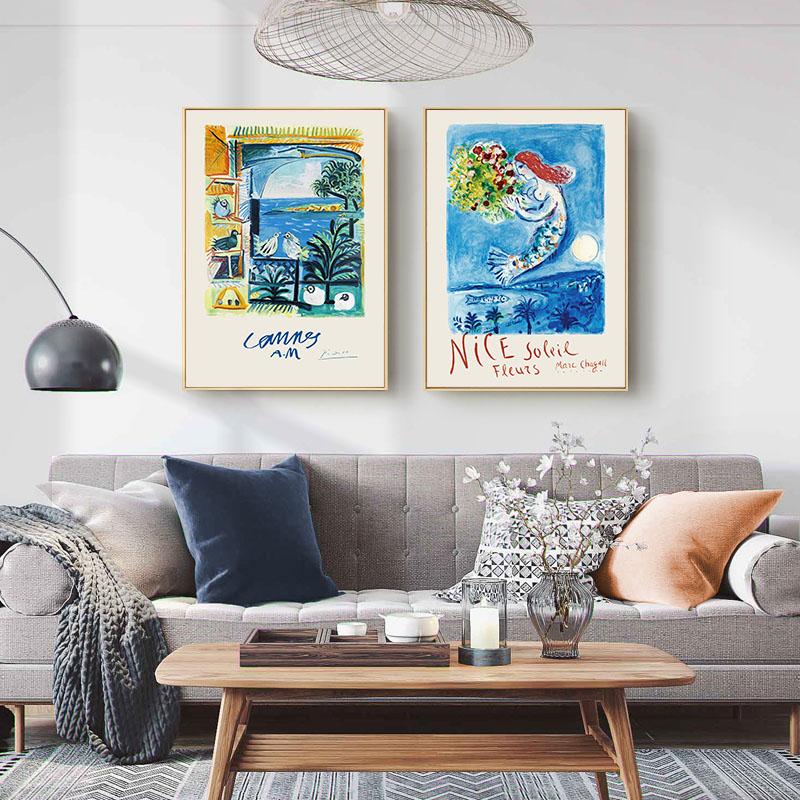 Picasso Matisse Poster Nordic Canvas Prints Abstract Vintage Artwork Famous Painting Modern Home Living Room Decorative Pictures