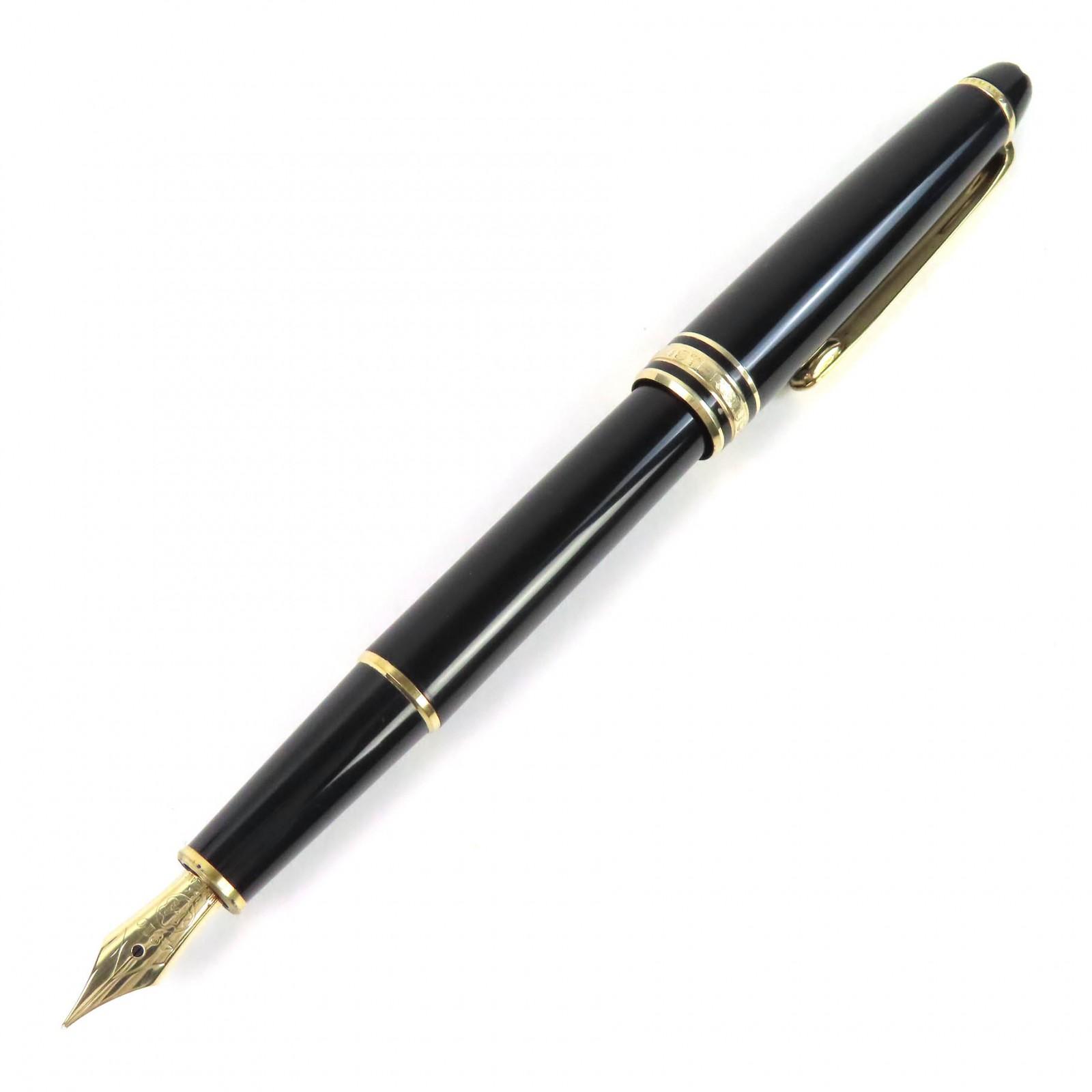 Very Good MONTBLANC fountain pen Meisterstück Classic white star black 14K mens Used