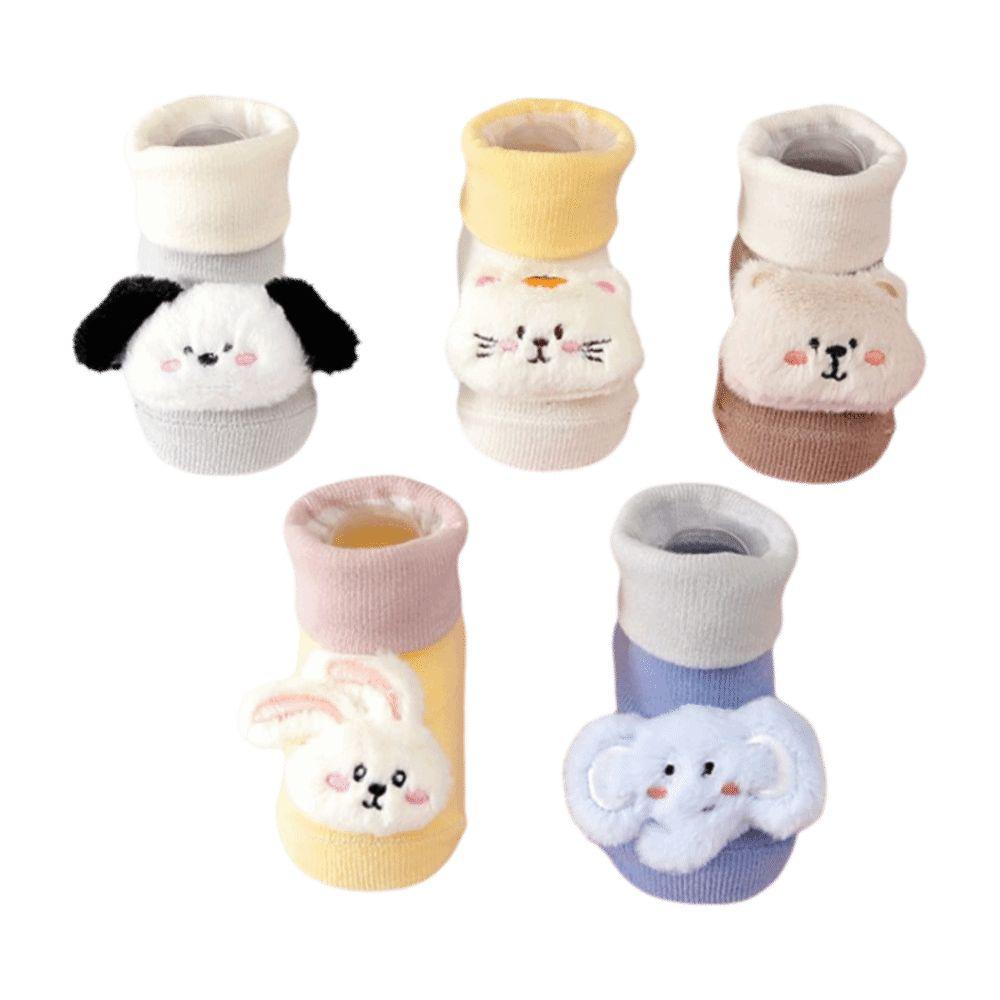 Plus Fleece Newborn Baby Socks Thick Baby Floor Socks Comfortable Walking Socks  Newborn