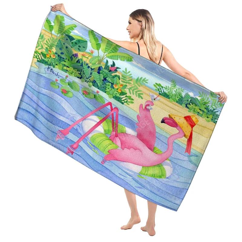 Hawaiian Style Bathroom Adult Soft Bath Towel Sauna Large Beach Towel Modern Fitness Towel Hotel Women'S Shower Quick Drying