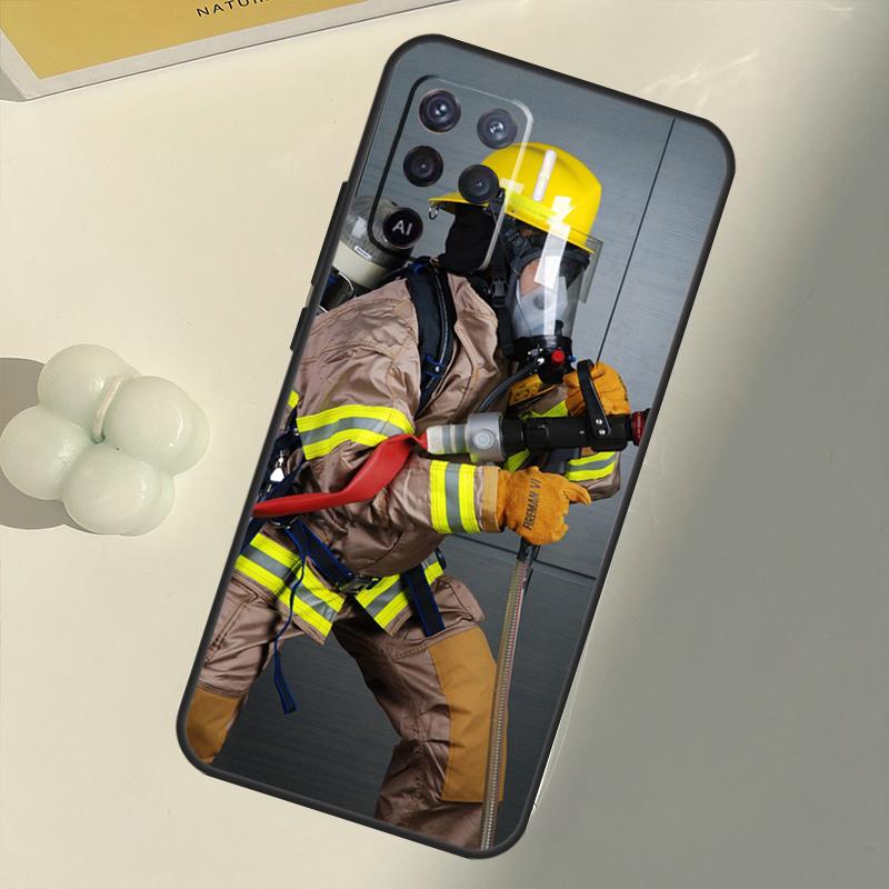 Firefighter Heroes Fireman For OPPO Find X3 Lite X5 Pro A5 A9 A31 A53 S A83 A91 A93 A54 A74 A94 A15 A16 A52 A72 Case