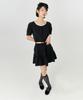 Adore Bell String Ribbon Mini Skirt - Black