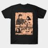 Herren Schwarzes Print-T-Shirt Knochen und Alles No-Cut Transferpapier Druck Baumwoll-T-Shirt