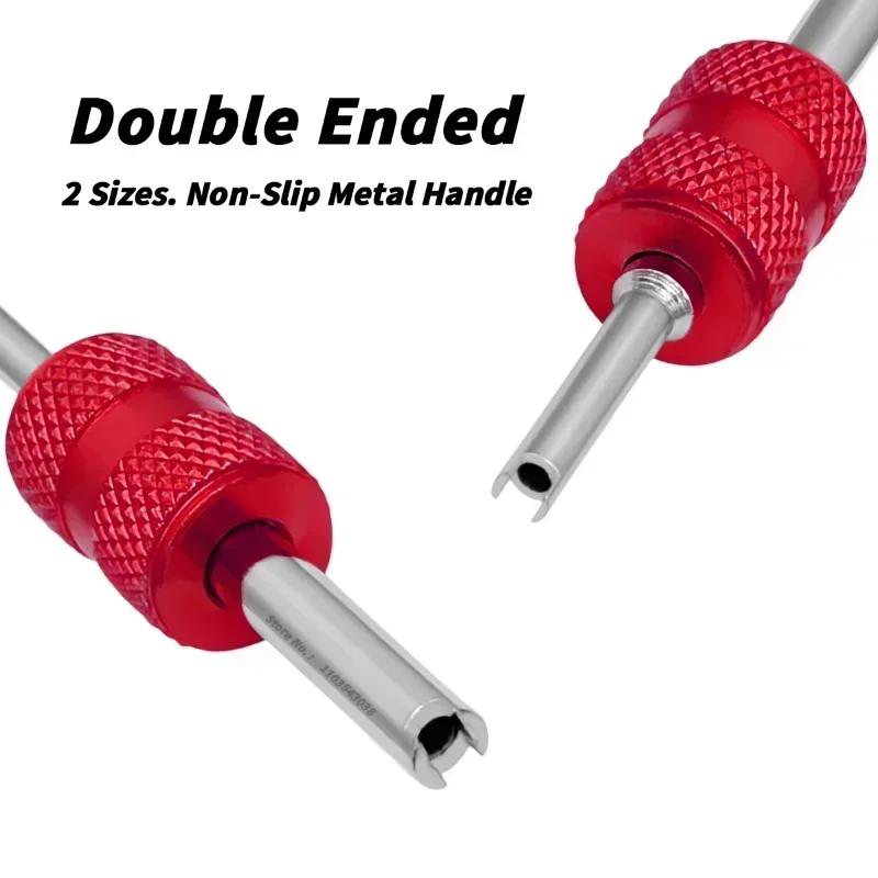 

Универсальный инструмент для удаления стержней сердечника клапана шины, отвертка, инструмент для ремонта автомобильных колес грузовика, велосипеда, автомобильные аксессуары двойного назначения, средство для удаления шин