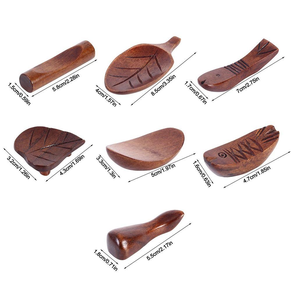 1 Stück Holz-Stäbchenhalter Handwerkskunst Schreibtischdekoration Schmuck Stäbchenablage Mehrere Formen Stäbchenkissen Zuhause