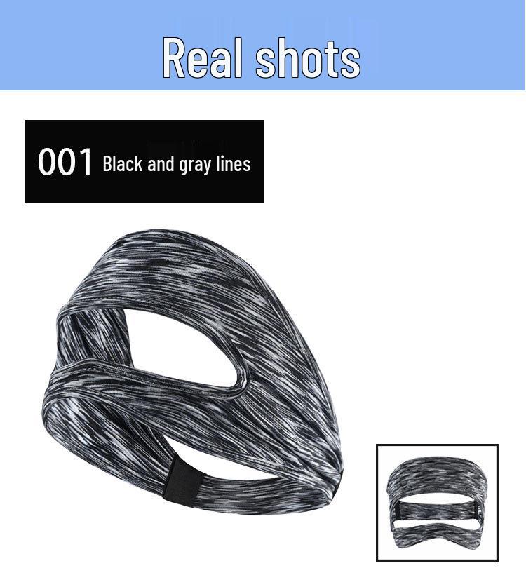 3D VR Eye Mask: Sweat-wicking, Breathable Headband & Protective Face Cover