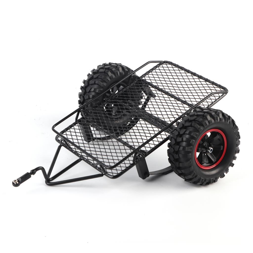 Metal Model Car Small Trailer Fit for Traxxas TRX4 Axial SCX10 RC4WD D90 CC01 1 10 RC Truck