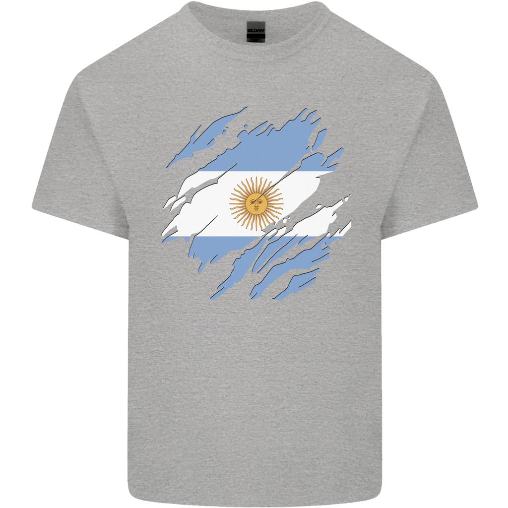 Torn Argentina Flag Argentinian Day Football Unisexs Light Cotton Tshirt