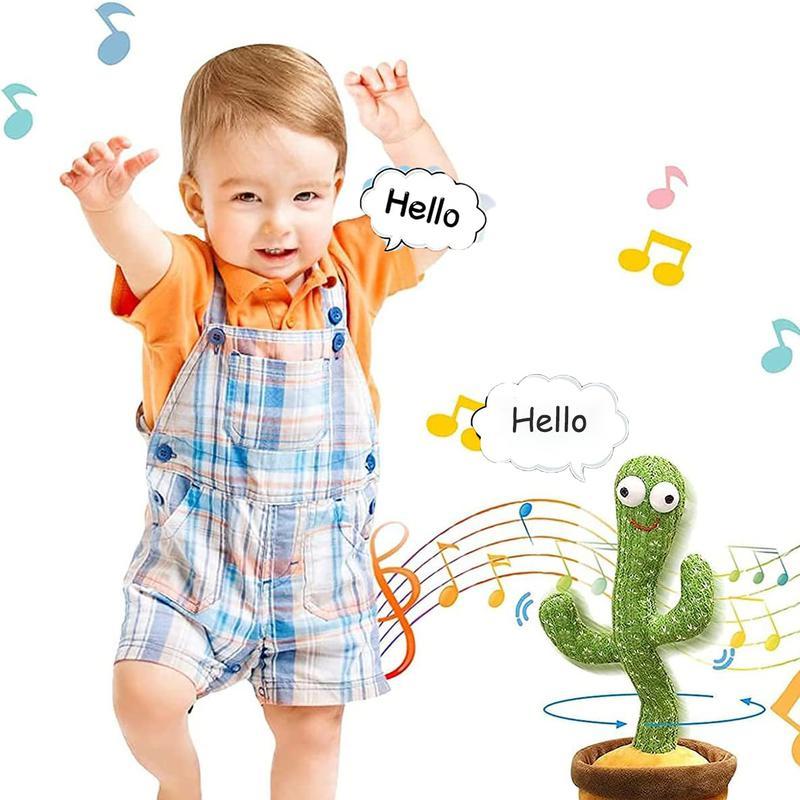 Buy Dancing Cactus Repeat Talking Toy 120 Song Speaker Wriggle Dancing ...