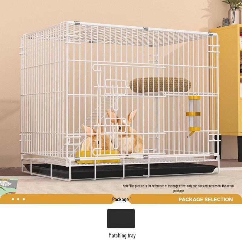JINGRUIXIANG Large White Double Layer Rabbit Cage