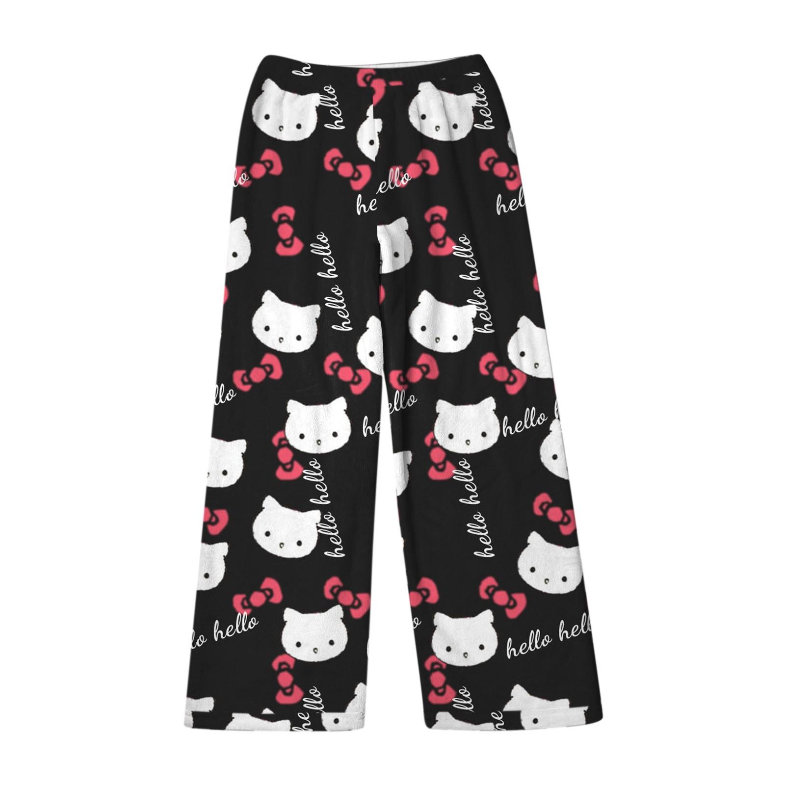 

Женские зимние брюки, длинные брюки, принтованные брюки S чёрный