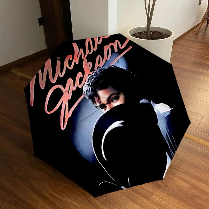 1pc Michael JacksonKing of PopMoonwalker Automatic Folding Umbrella, Portable Collapsible Design, Casual Outdoor Accessory L1127111
