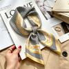 Women's French Retro Cashew Silk Scarf - Versatile Square Scarf & Ribbon Headscarf