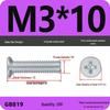 GB819 Zinc-Plated Carbon Steel Phillips Countersunk Screws: M2-M10