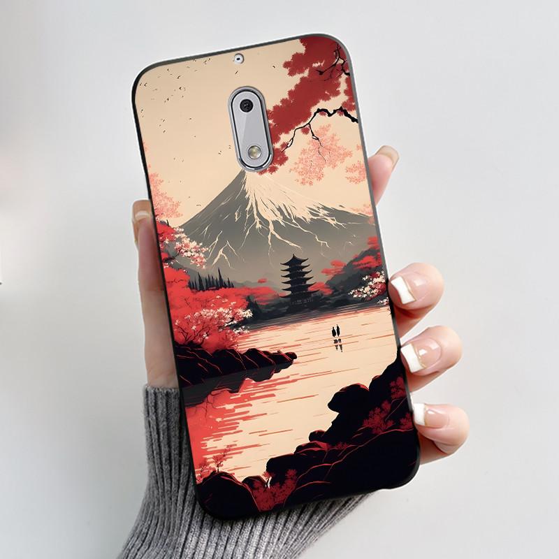 Soft TPU Case For Nokia 6 6.1 Plus Nokia6 Phone Case Luxury Cute Love Rabbit Funny Cartoon Black Silicone Shockproof Back Cover