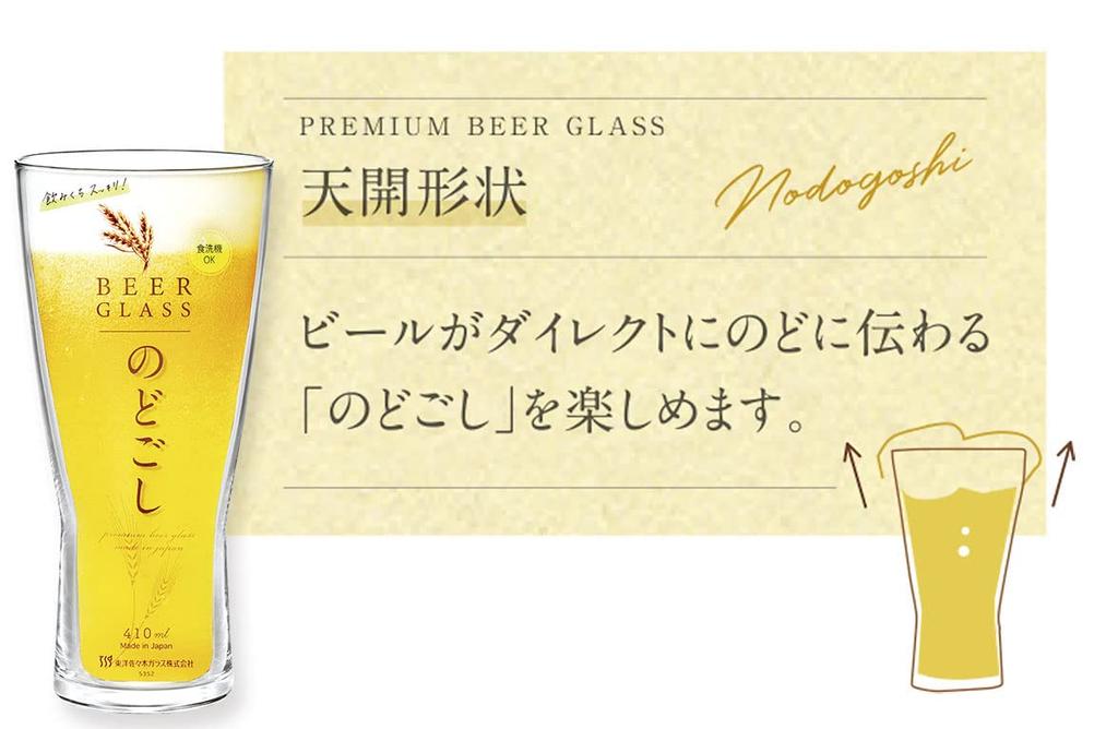Toyo Sasaki Glass Beer Glass Beer Glass Nodogoshi 410ml Set of 60 Made in Japan Dishwasher Safe Glass Cup Highball Glass Sour Glass Chuhai Glass Thin