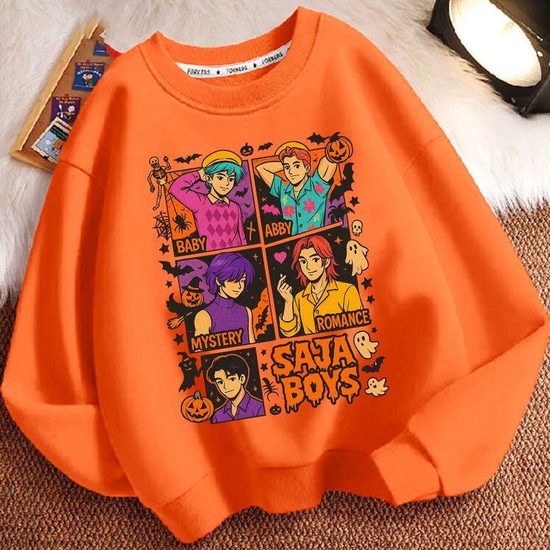 Children's Witch Hunt Team Hoodies, Spring and Autumn Boys' and Girls' Casual Long-sleeved Hoodies