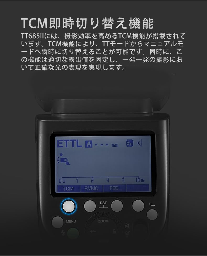 Authorized Godox TT685II C TT685IIC Camera Flash for Canon sec Sync HSS GN60 Compatible with EOS [Godox Dealer] TT685II-C 1/8000 High-Speed