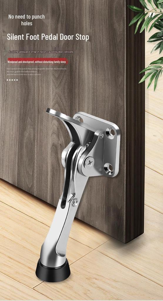 Second Gen Hole-Free Foot Pedal Door Stopper - KFC Foot-Operated Shop Door Positioner