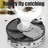 Electric Rotating Fly Trap Insect Killer Removable Silent Rechargeable USB- White