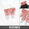 A ABSOPRO Fuse Holder 40A Standard Style Fuse 12 AWG Fuse Holder Waterproof
