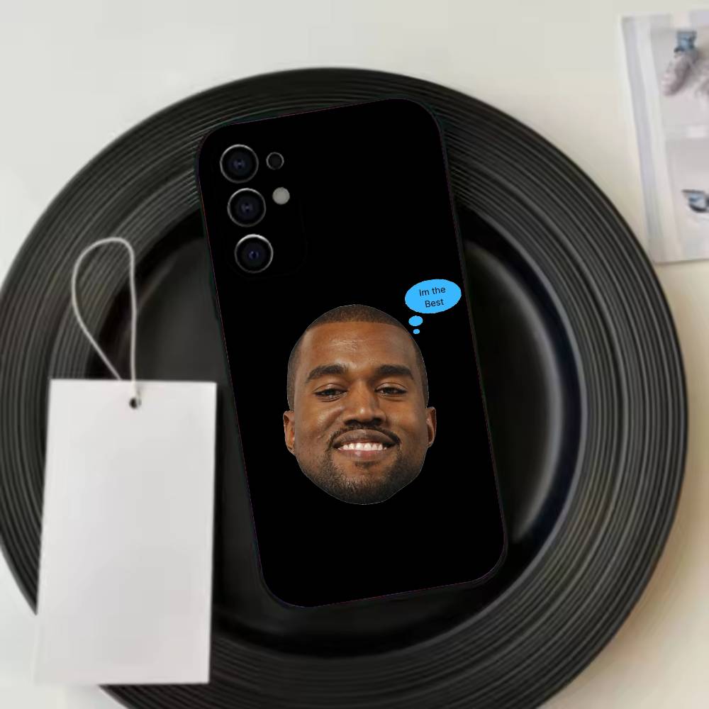 Funny Singer Kanye West Ye Clear Phone Case For Samsung S25,S24,S21,S22,S23,S30,Ultra,S20,Plus,Fe,Lite,Note,10,Black Cover