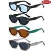 4 Sets Classics Cat Eye Sunglasses Women Oval Small Frame Eyewear Women Personality Simple Outdoor Sun Protection Glasses UV400